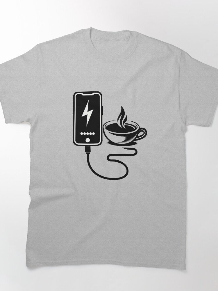 Caffeine Charge - Energize Your Day with Coffee Power Classic T-Shirt
